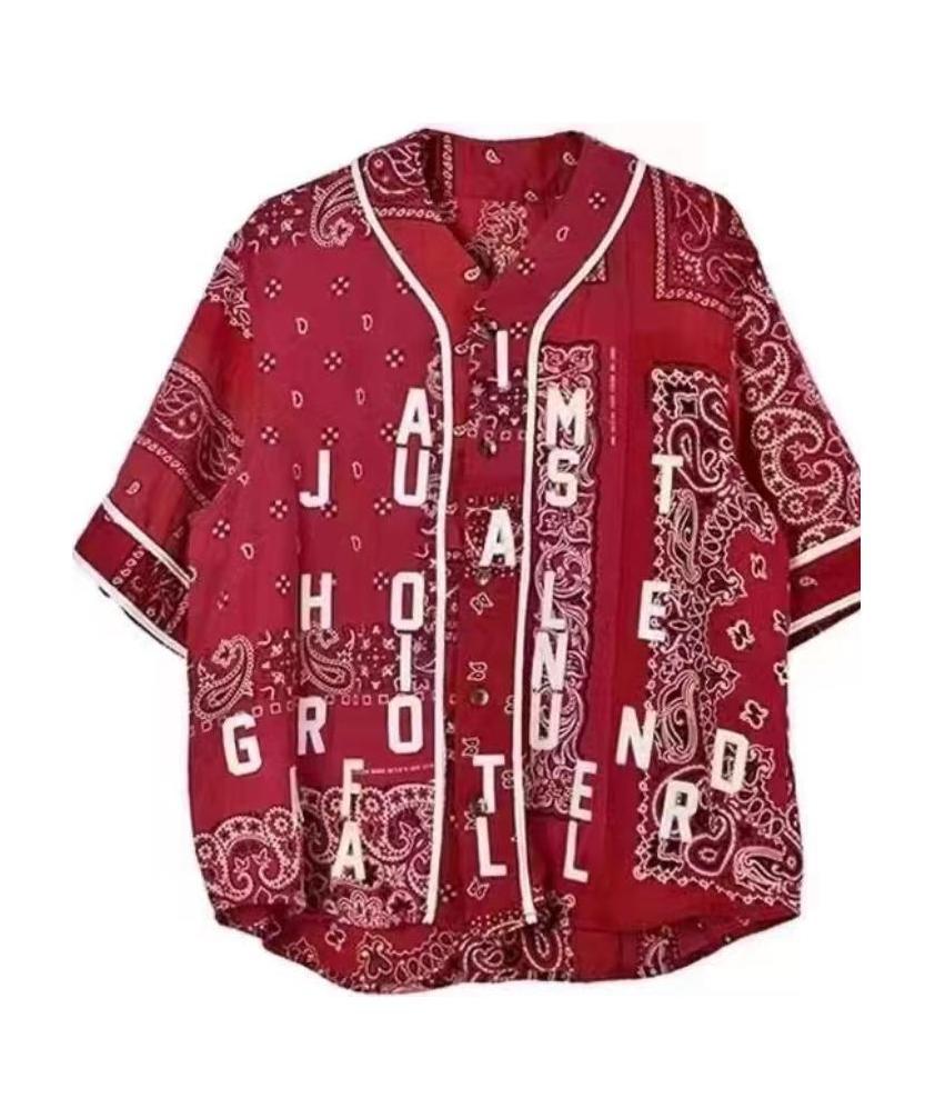 Readymade Bandana-print Cotton Shirt In Red
