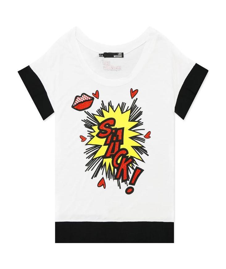 MOSCHINO EXPLOSIVE PRINTED T-SHIRT