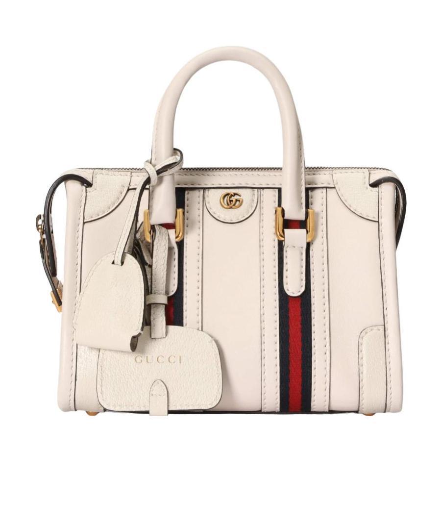 Gucci Mini Double G Top-handle Bag In White