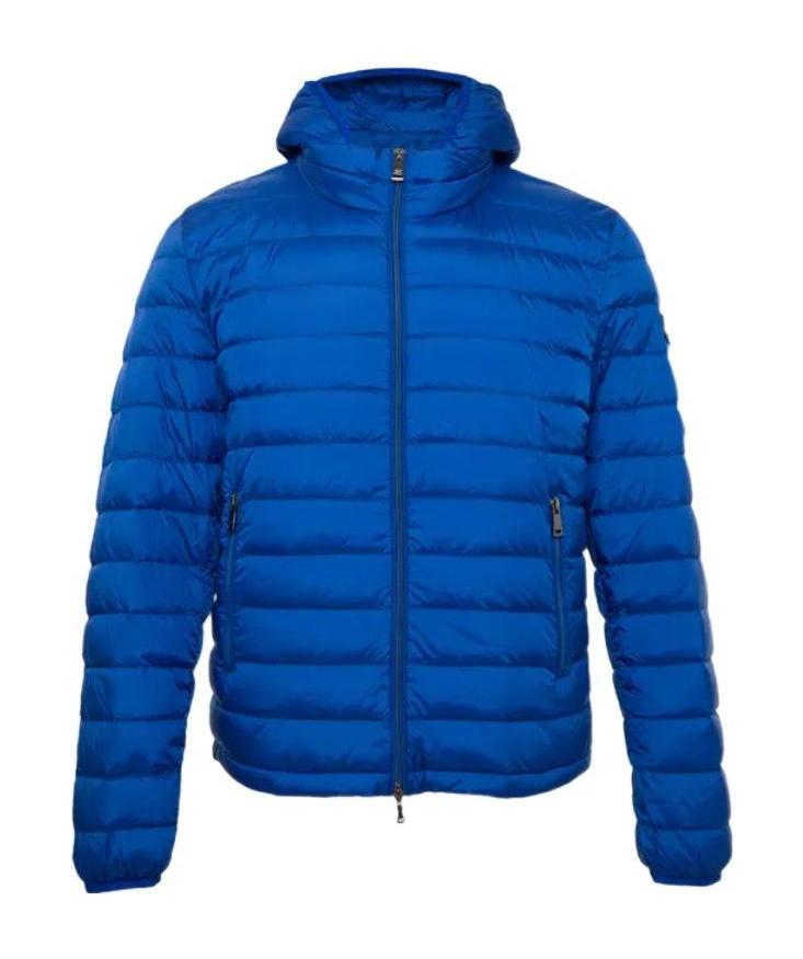 Paul & Shark Logo Down Jacket In Blue