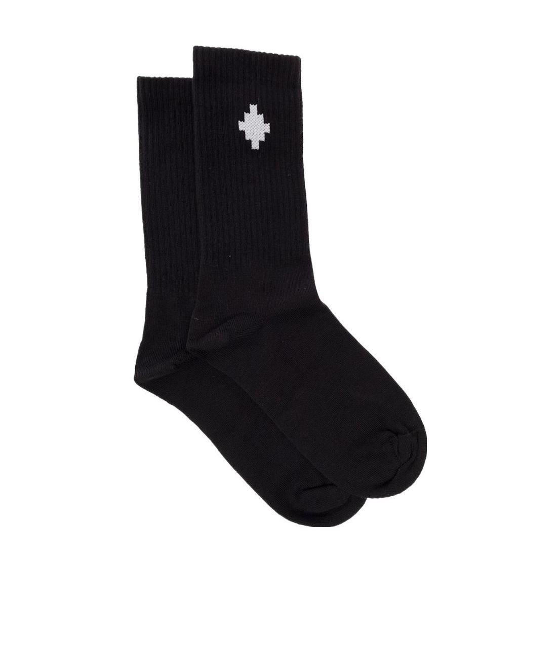 Marcelo Burlon County Of Milan Rib Knitted Socks In Black