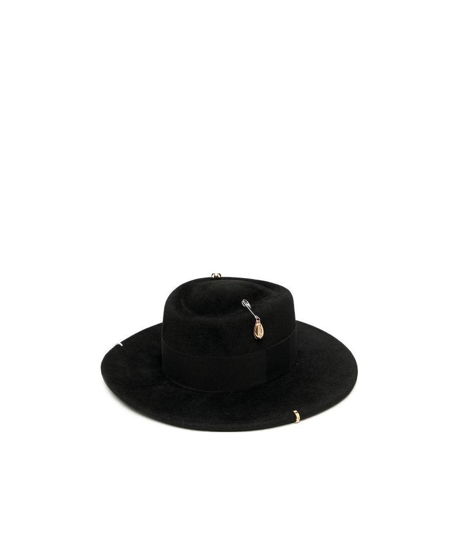 Ruslan Baginskiy Gambler Felt Hat In Black