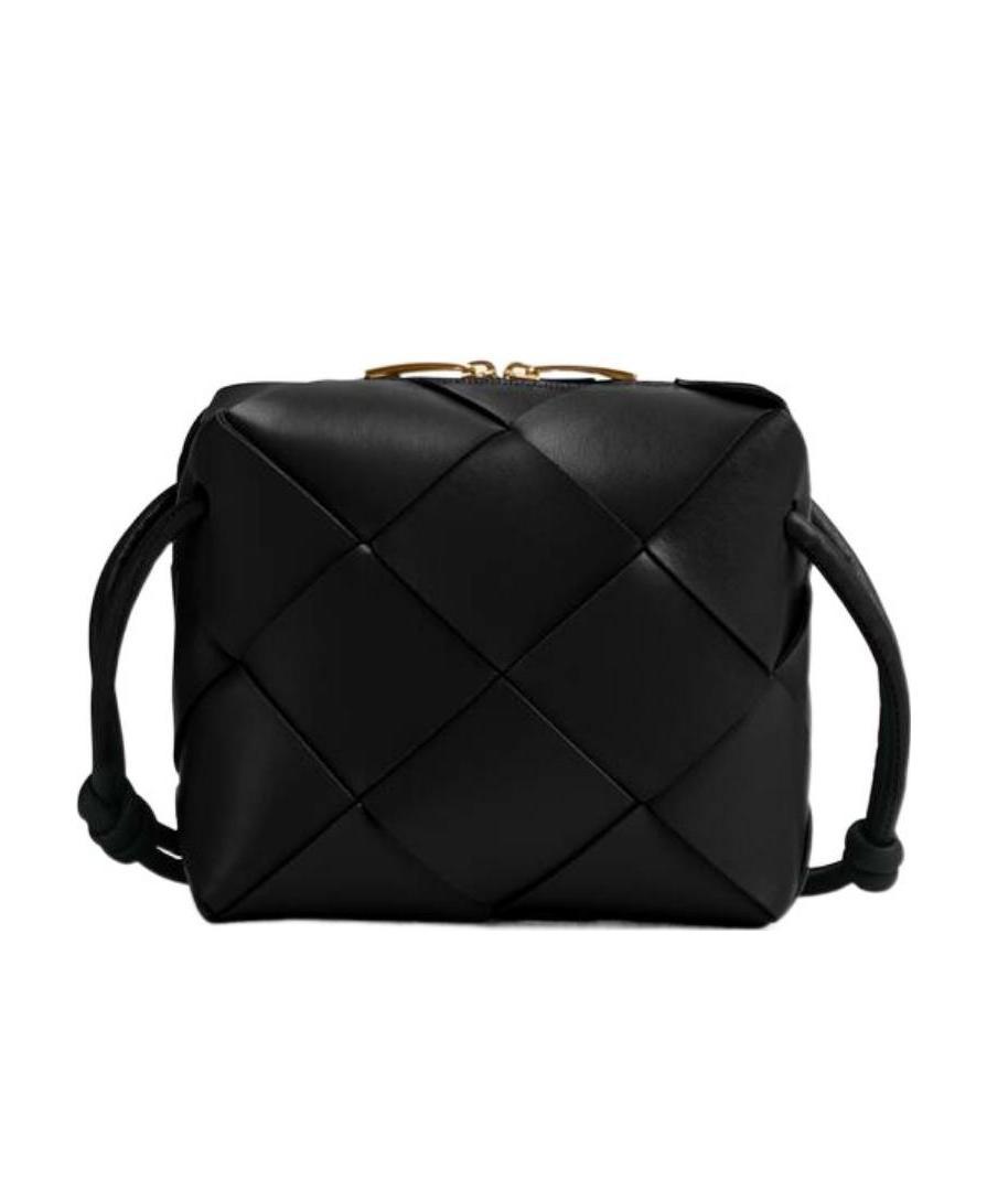Bottega Veneta Women Mini Cassette Camera Bag In Black