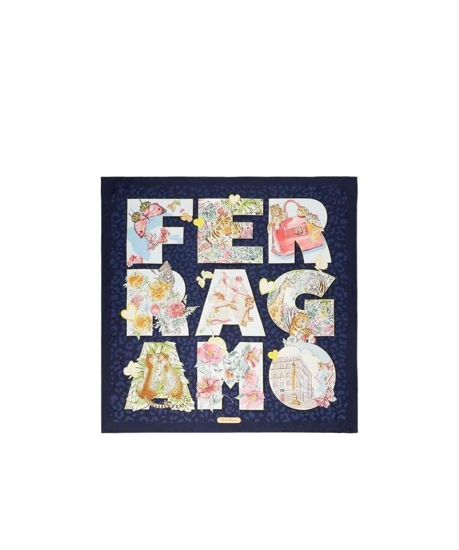 Ferragamo Printed Scarf In Multicolor