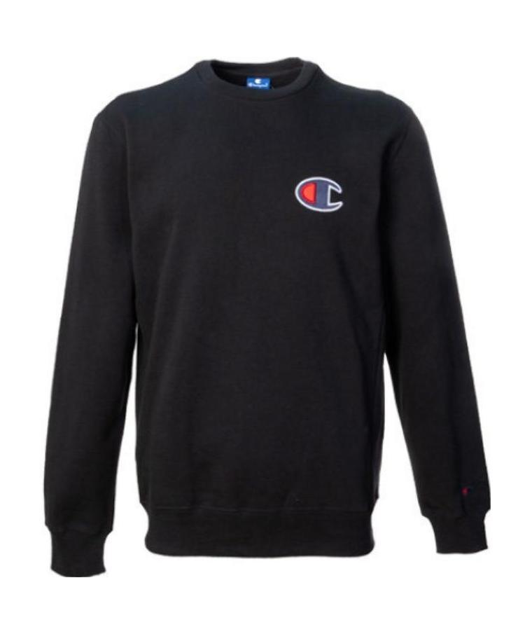 Champion Leisure Logo Logo Hoodie In Black