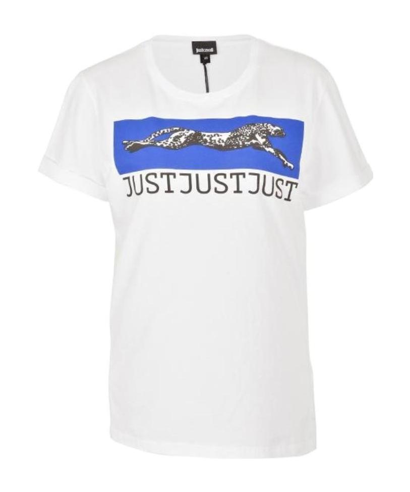 JUST CAVALLI PATTERN PRINTED SHORT-SLEEVED T-SHIRT