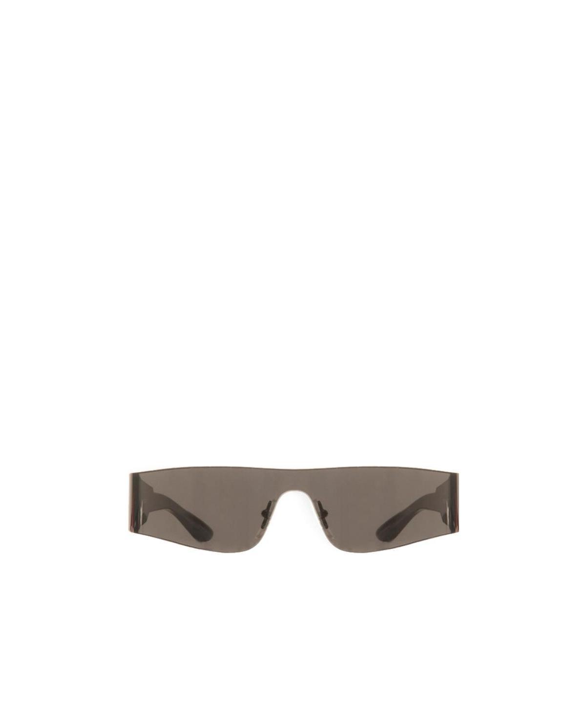 Balenciaga Mono Rectangular-frame Sunglasses In Green