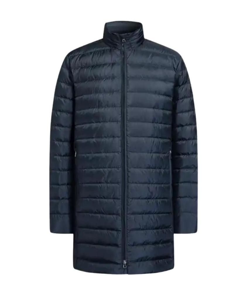 Emporio Armani Logo Down Jacket In Black