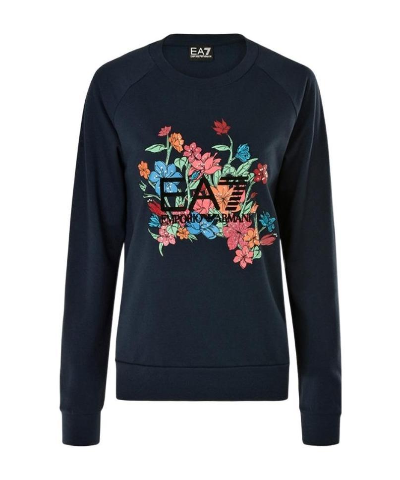 EMPORIO ARMANI LOGO LONG-SLEEVED SWEATER