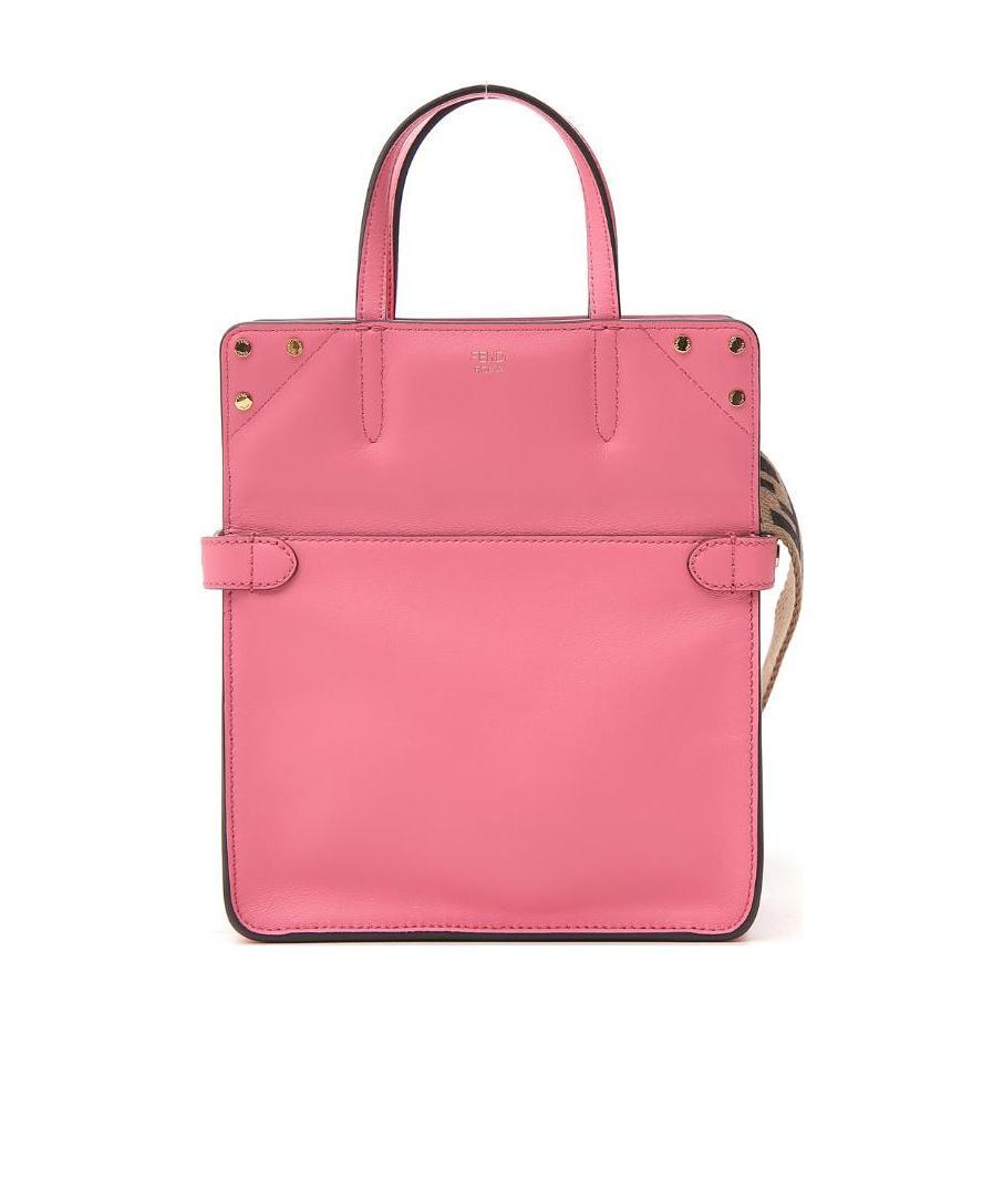 Shop Fendi Flip Small Handbag In Pink