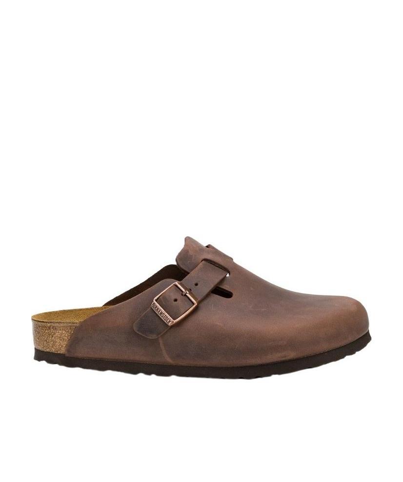 Birkenstock Boston Mule Sandals In Brown