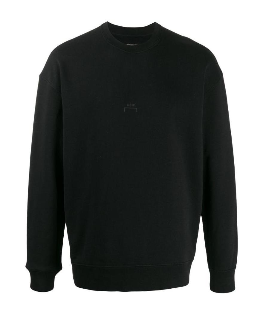 A-cold-wall* Logo-printed Round-neck Sweater In Black