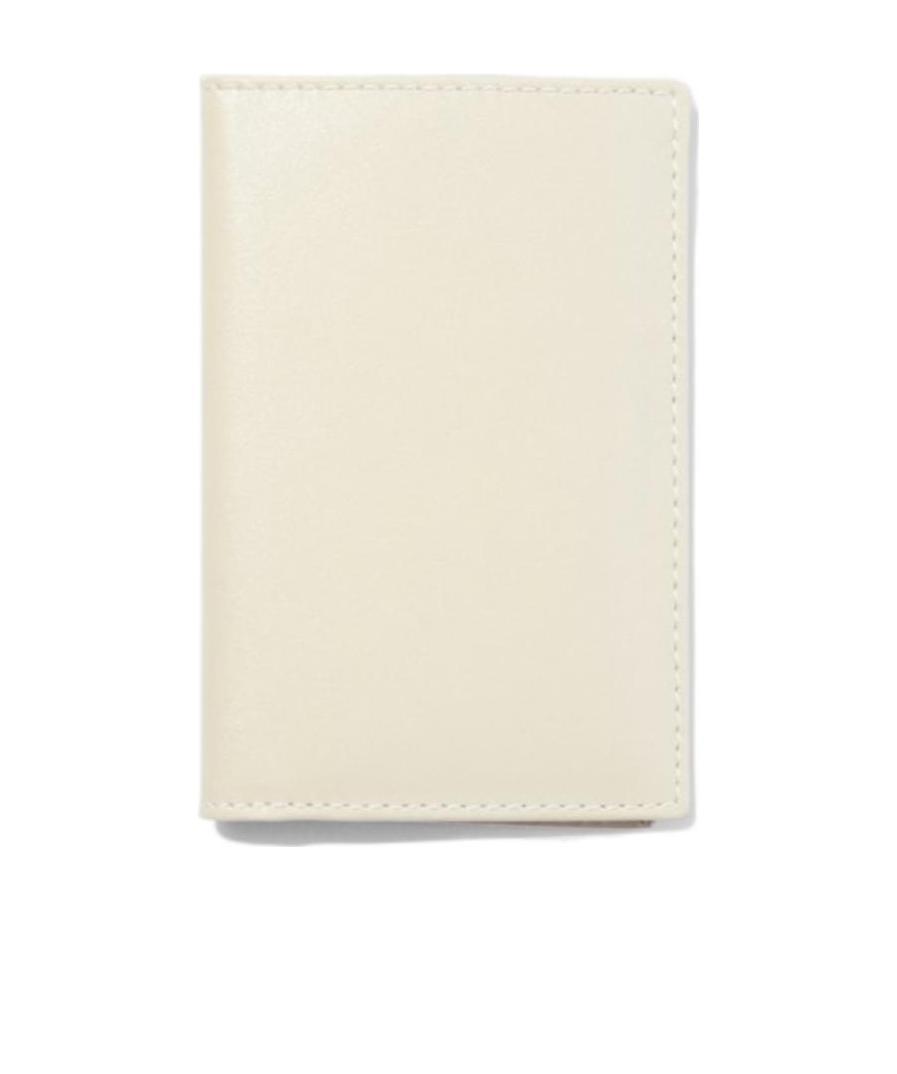 Comme Des Garçons Logo Wallet In White