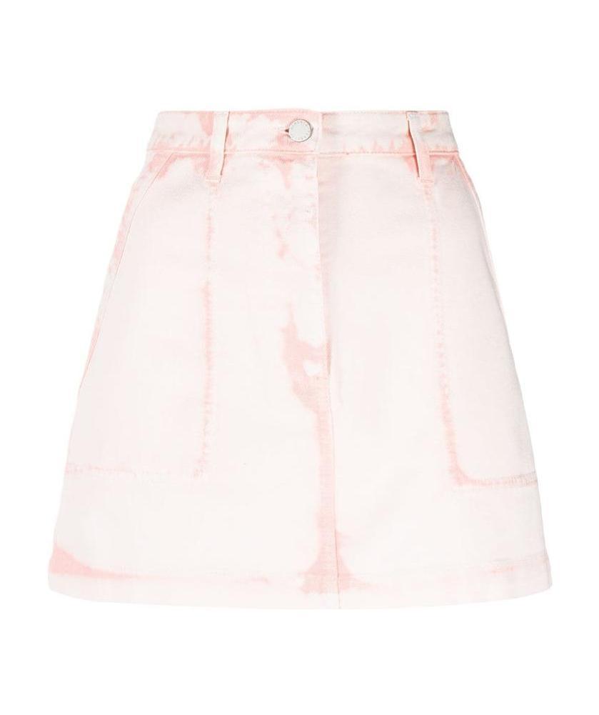 Alberta Ferretti Alberta Ferreti Miniskirt With Degraded Print In White