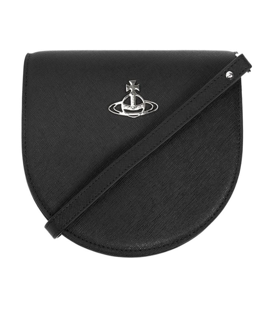 Vivienne Westwood Orb-detail Shoulder Bag In Black