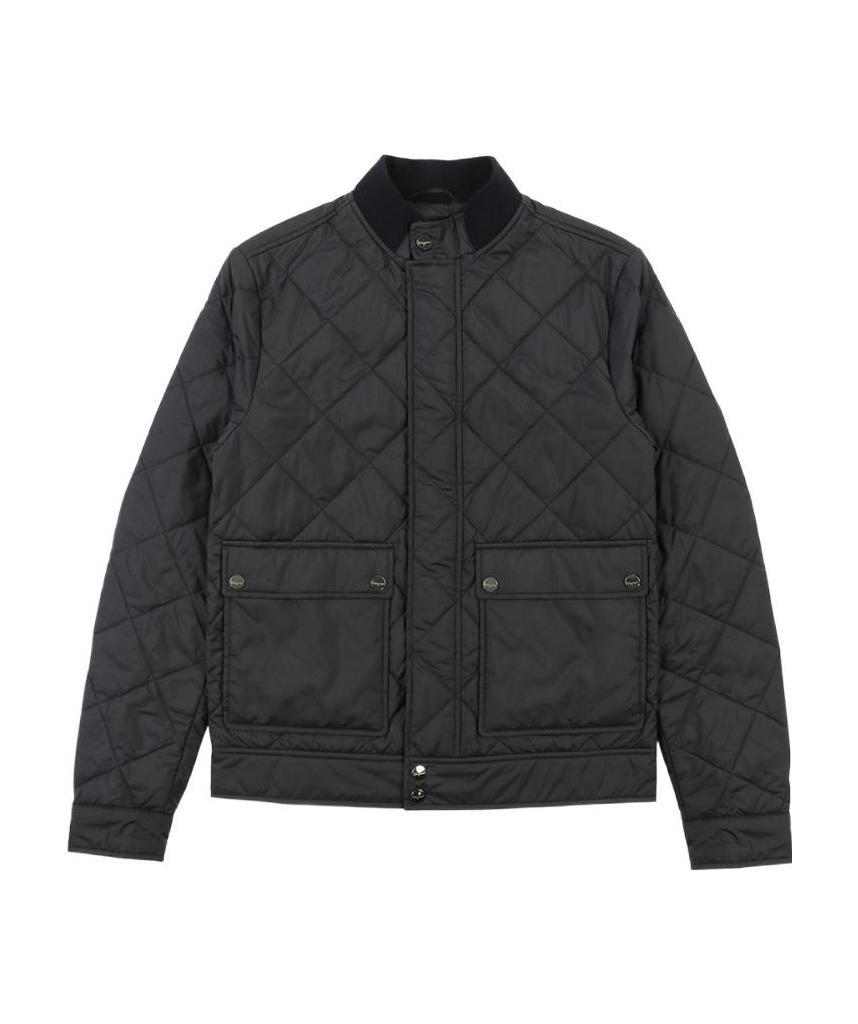Ferragamo Quilted Cotton Suit In Black