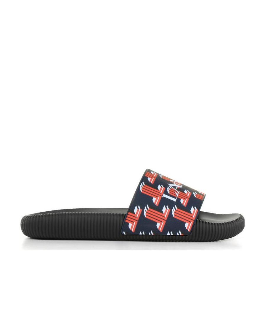 Lanvin 3d Jl Motif Printed Flat Slides