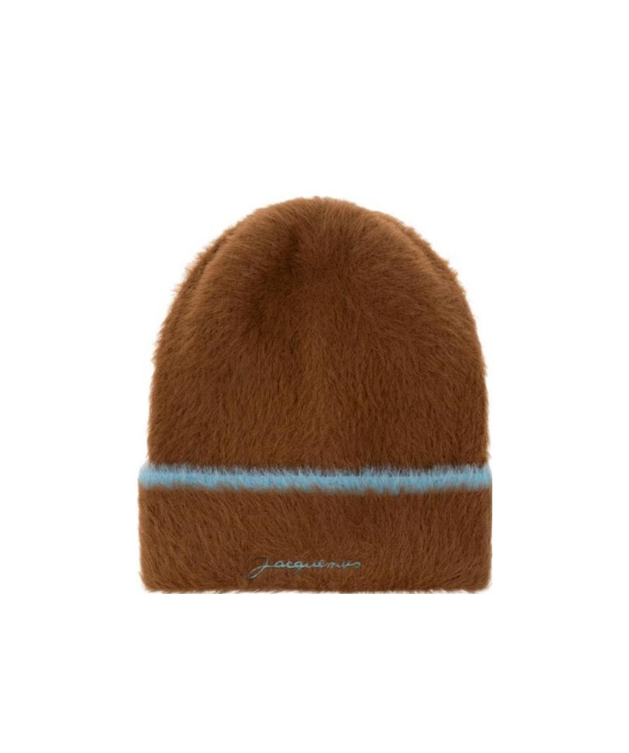Jacquemus Logo Striped Beanie Hat