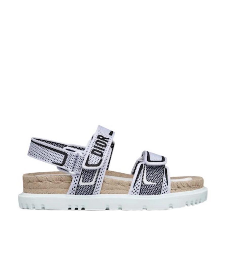Dior Act Mesh And Rubber Sandals In White