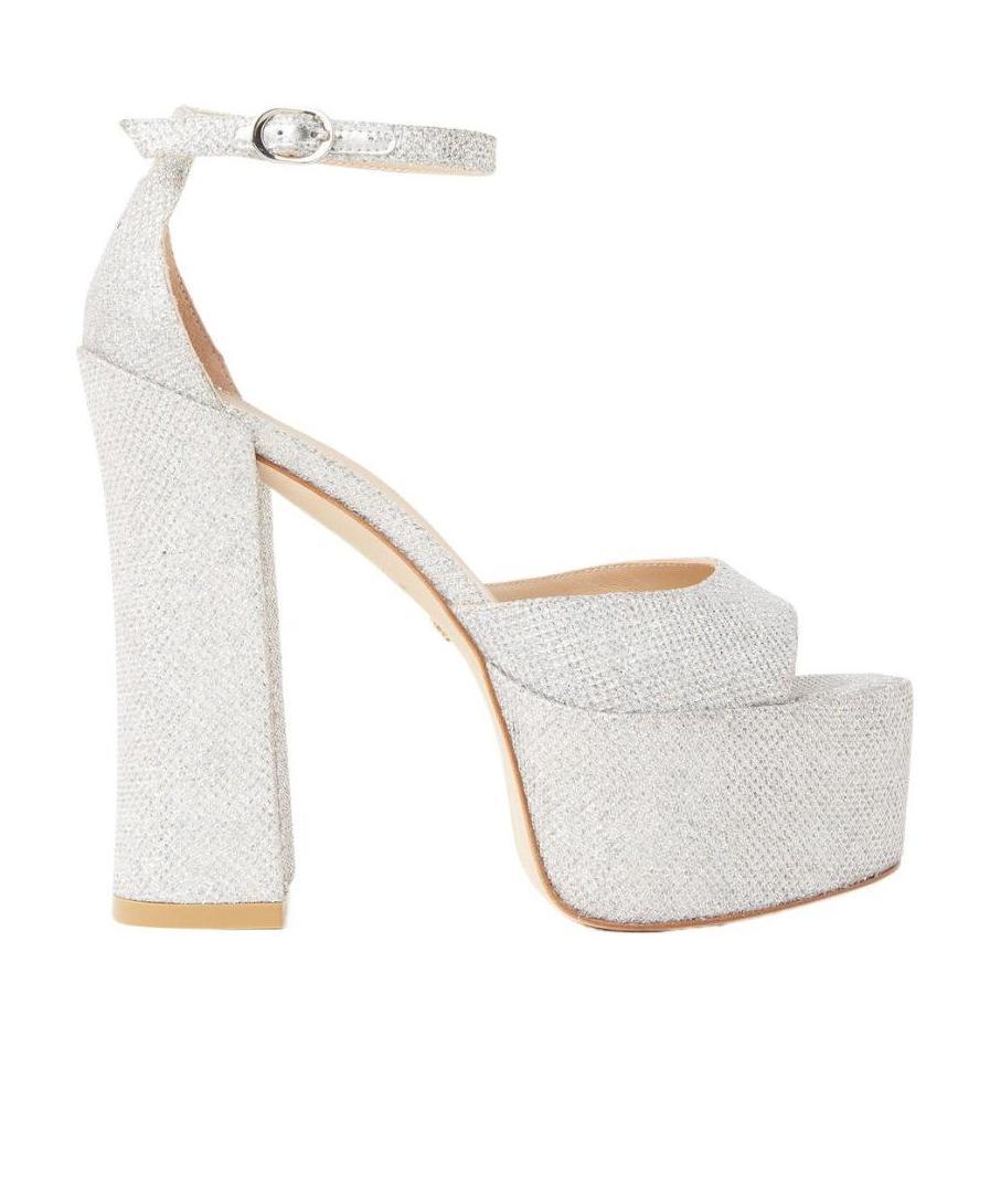 Stuart Weitzman Thick-soled High-heeled Sandals In White