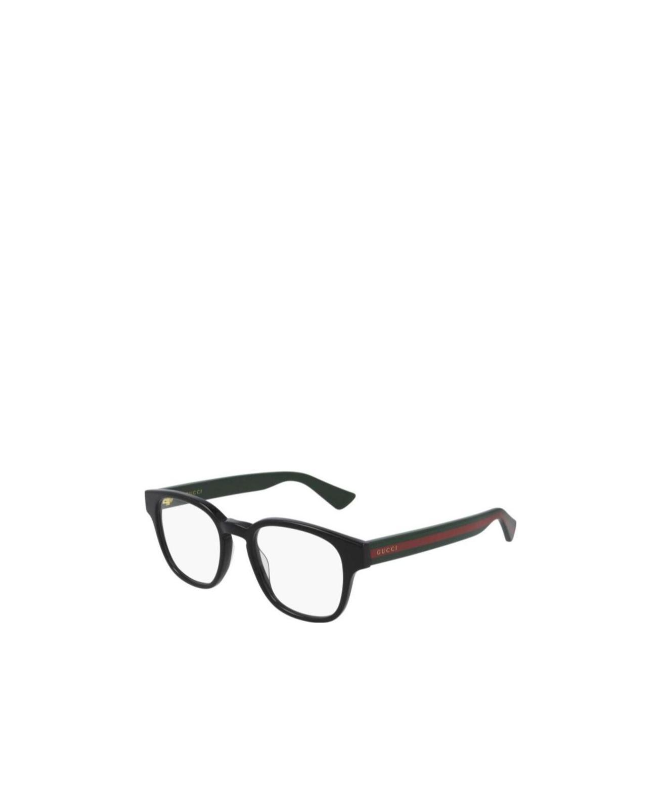 Gucci Square-frame Logo-detail Glasses In Black