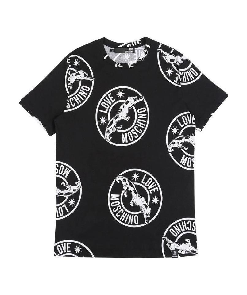 MOSCHINO LOGO DETAILS T-SHIRT