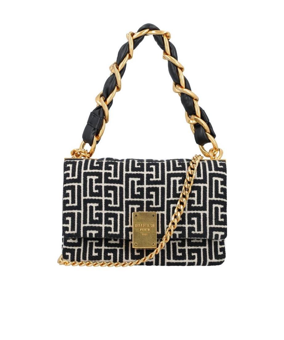 Balmain Chain-link Shoulder Bag In Multicolor