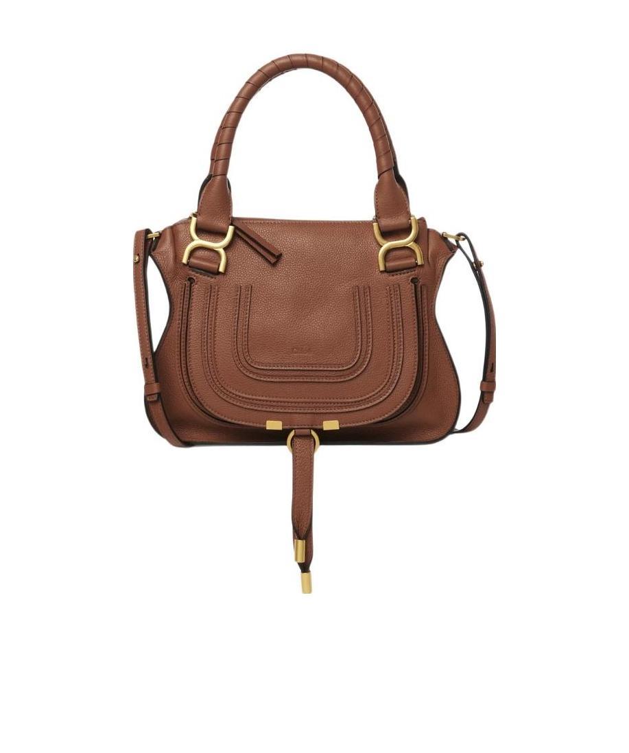 Chloé Double Handle And One Shoulder Bag In Brown