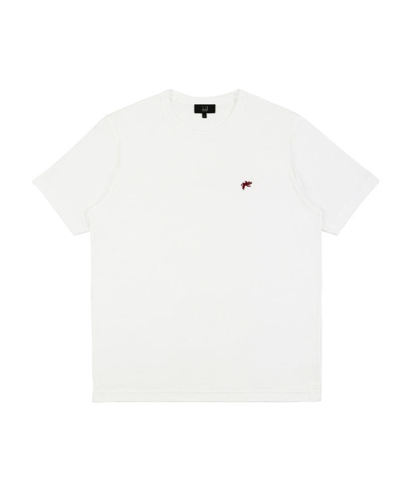DUNHILL ROUND NECK EMBROIDERED T-SHIRT 