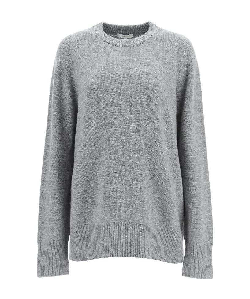 The Row Round Neck Wool And Cashmere Sweaters In Gray