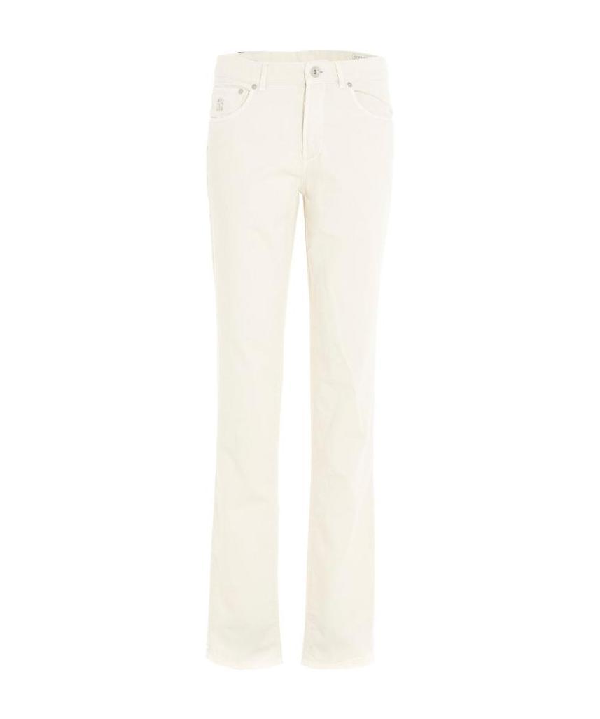 Brunello Cucinelli Italian Fit Pants In Off White Color In White