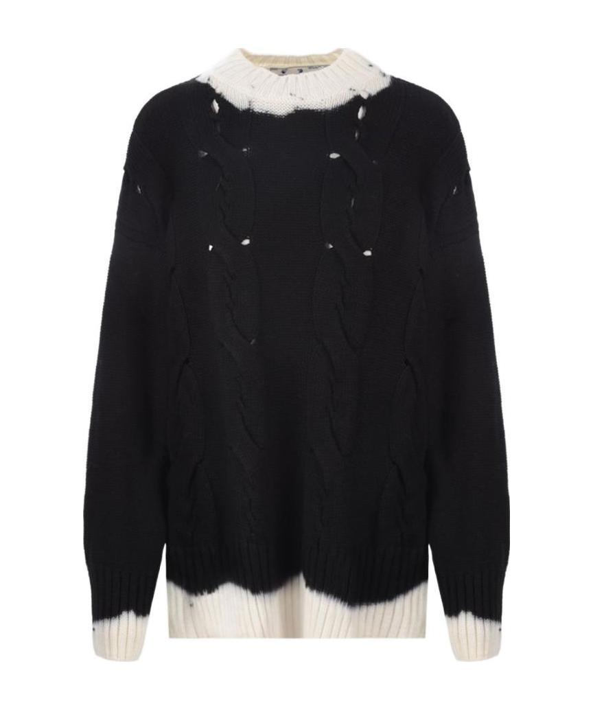 Off-white Woman Sweater Black Size 6 Wool In Black