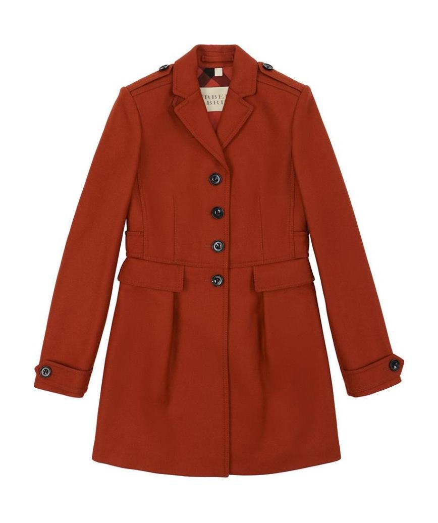 Burberry Long-sleeved Windbreaker In Red
