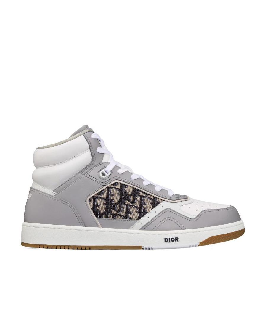 Dior B27 High-top Casual Sneakers In Gray