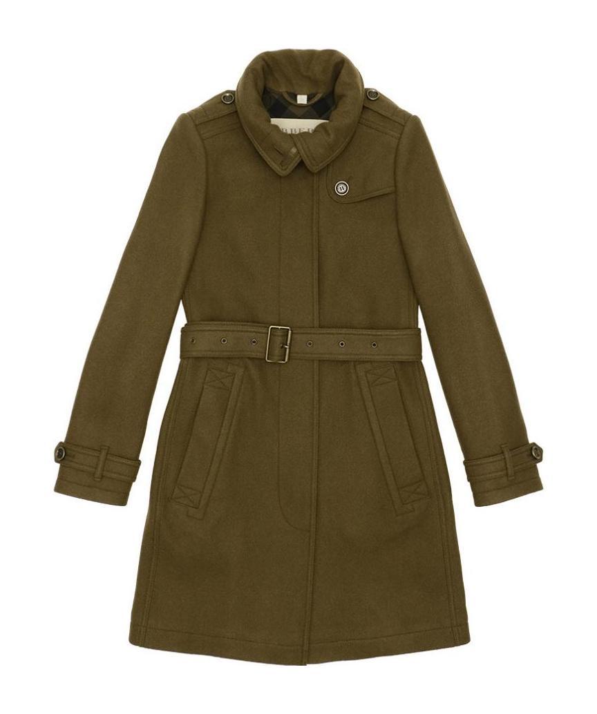Burberry Medium And Long Single-breasted Overcoat In Brown