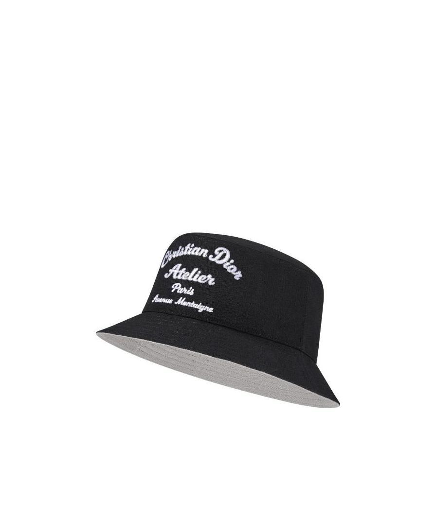 Dior Logo Fisherman's Hat In Black