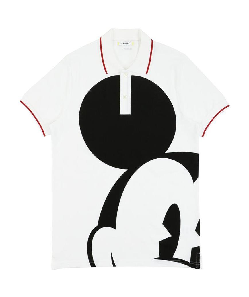 ICEBERG PRINTED PATTERN POLO SHIRT