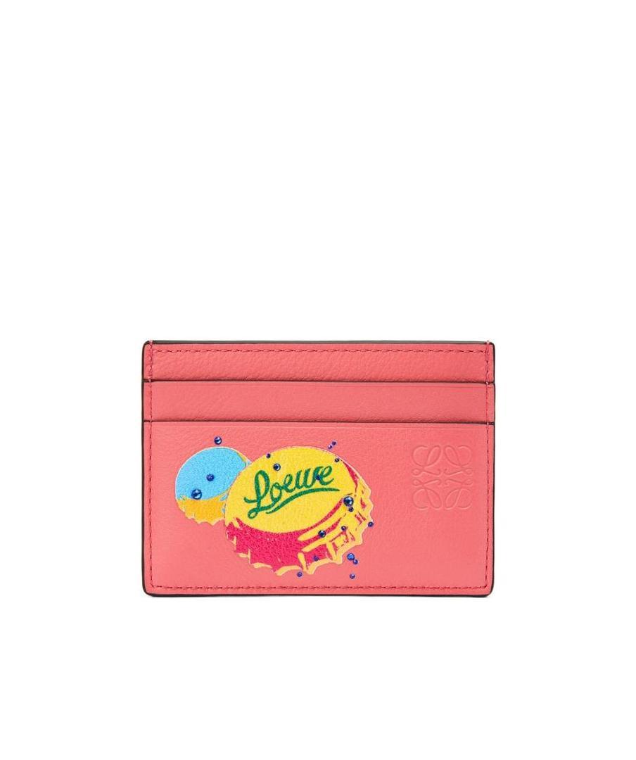 Loewe Bottle Caps Plain Cardholder In Classic Calfskin