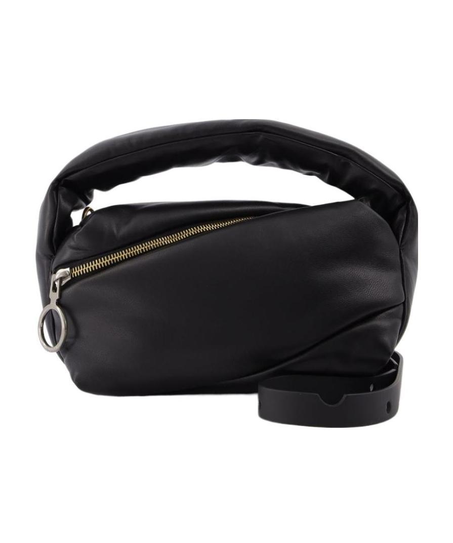 Off-white Pump Padded Strapped Tote Bag In Black