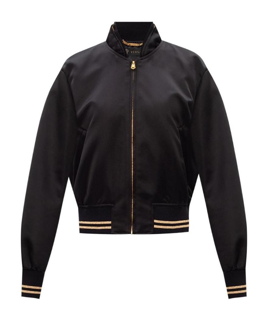 Versace Medusa Bomber Jacket In Black