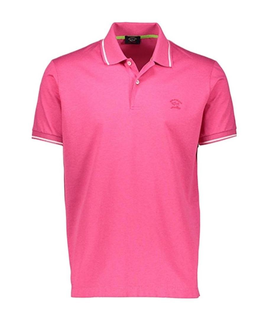 Paul & Shark Short-sleeved Polo Shirt In Pink