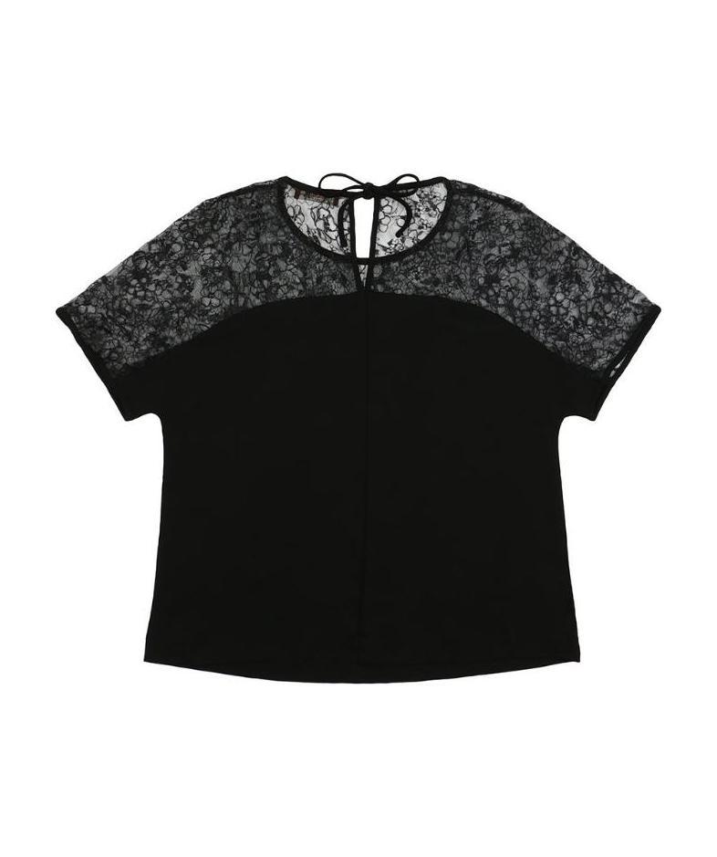 MAX MARA ROUND COLLAR TIE T-SHIRT