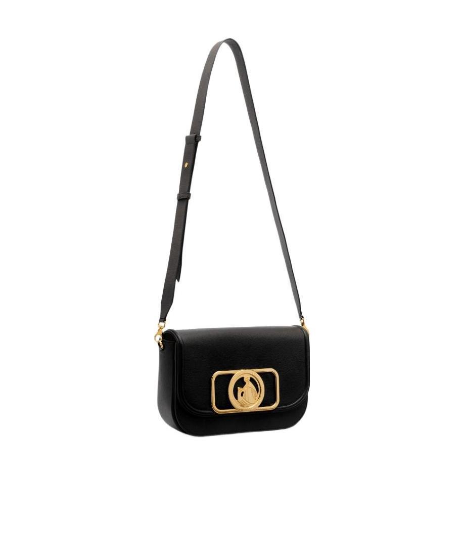 Shop Lanvin Black Flip Shoulder Bag