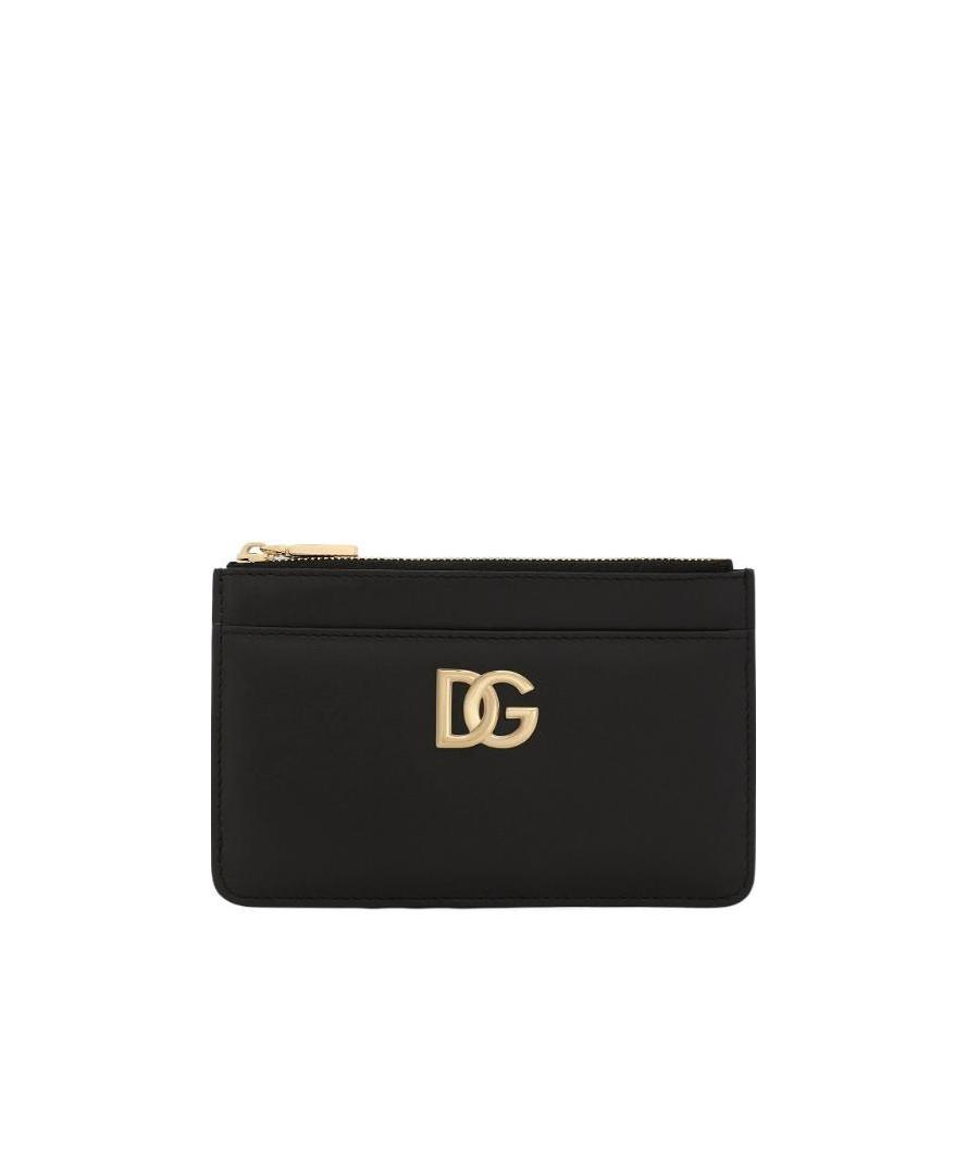 Dolce & Gabbana Dolce  Gabbana Logo-plaque Card Holder In Black