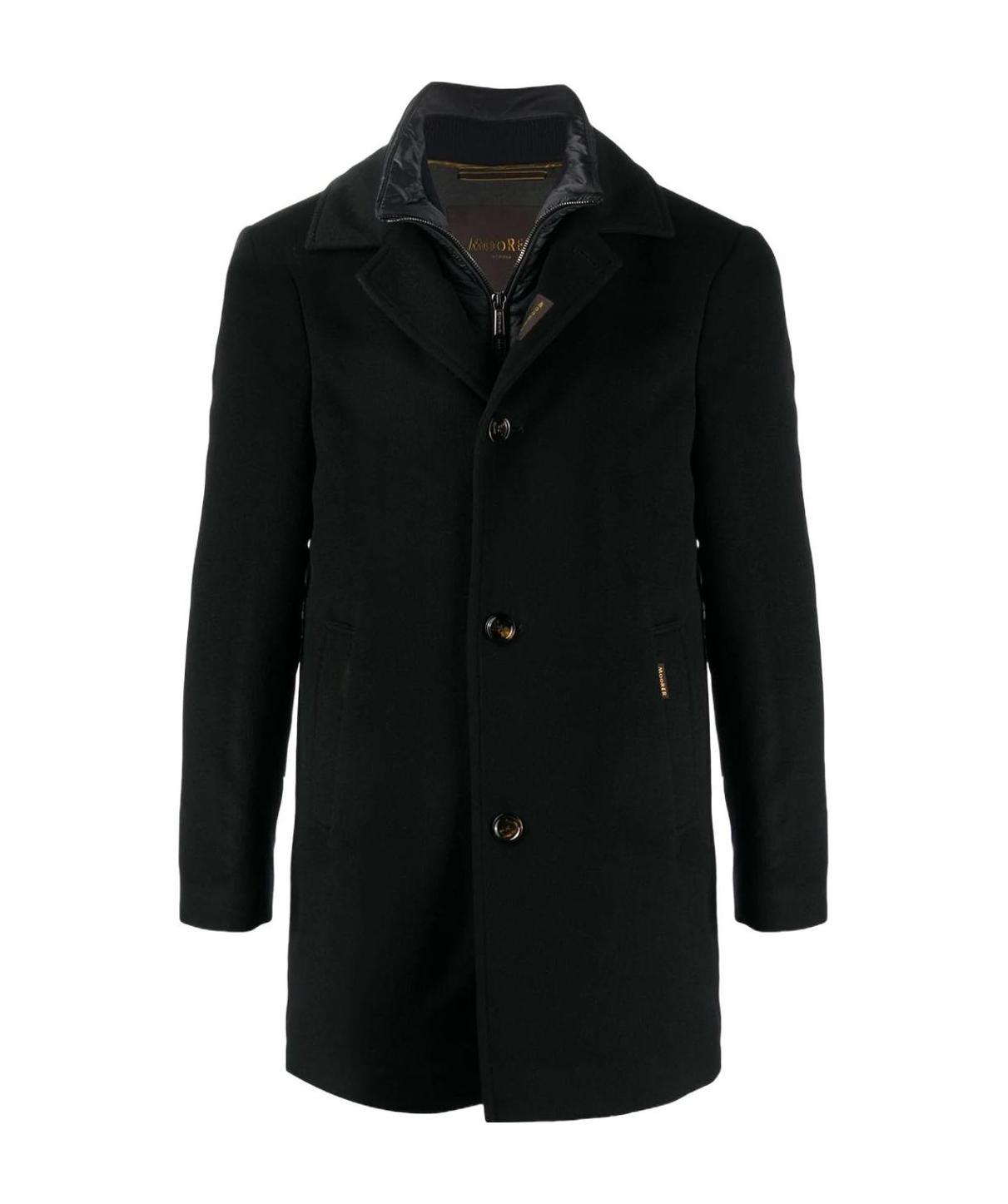 Moorer Monferratole Single-breasted Coat In Black