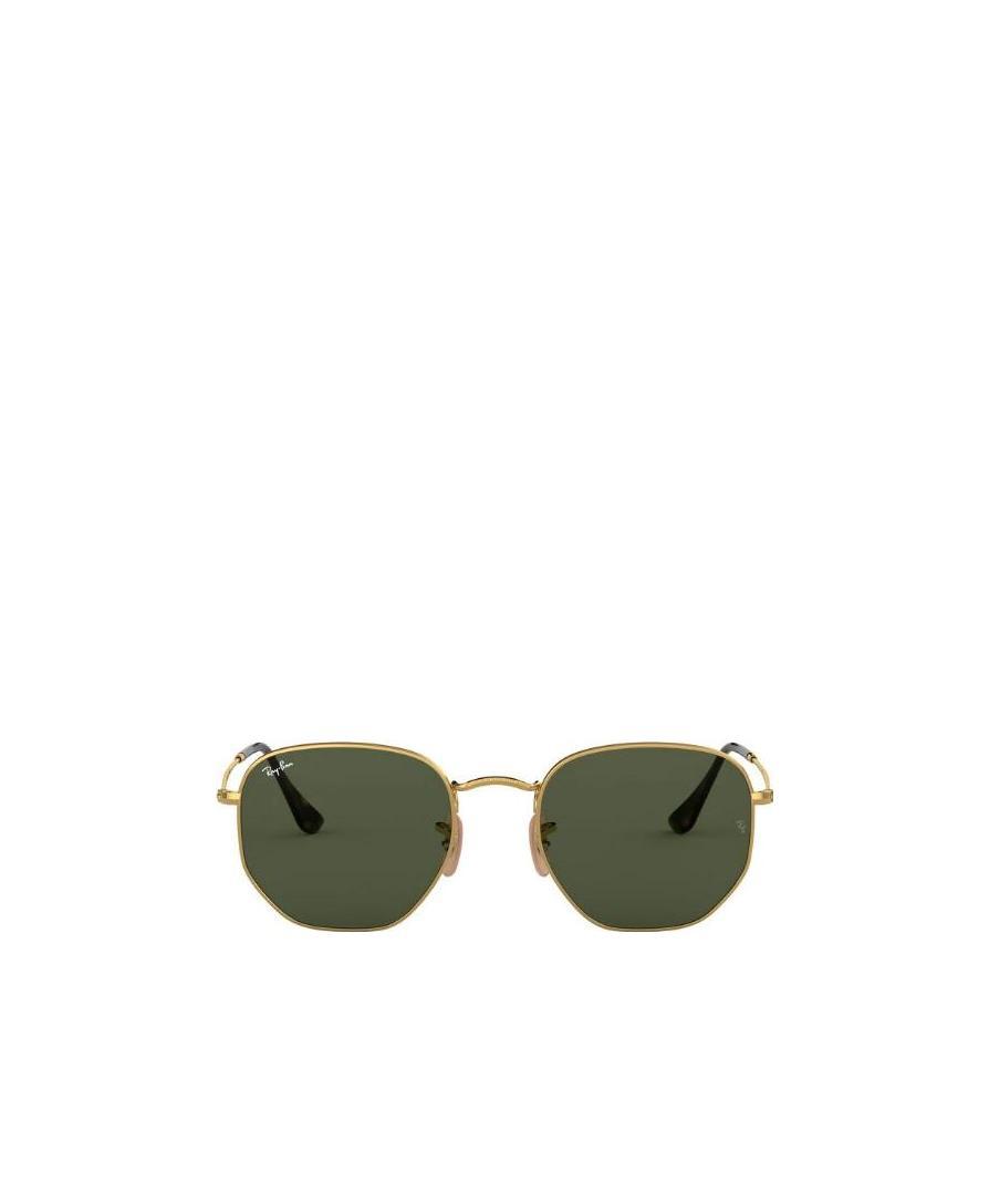Ray Ban Ray-ban Hexagonal Flat Sunglasses In Green