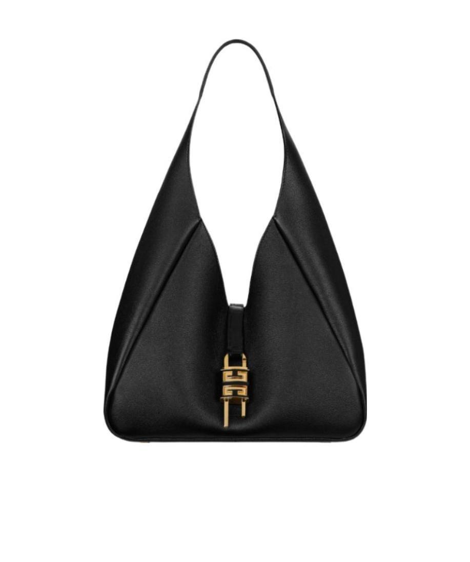 Givenchy Padlock Hobo Leather Bag In Black