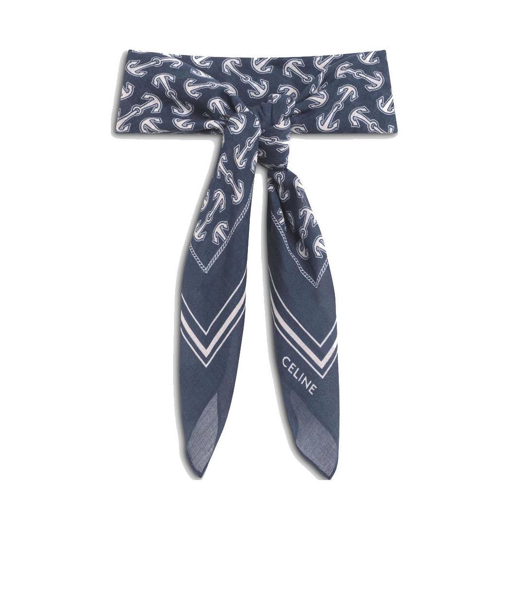 Celine Bandana In Printed Cotton Voile