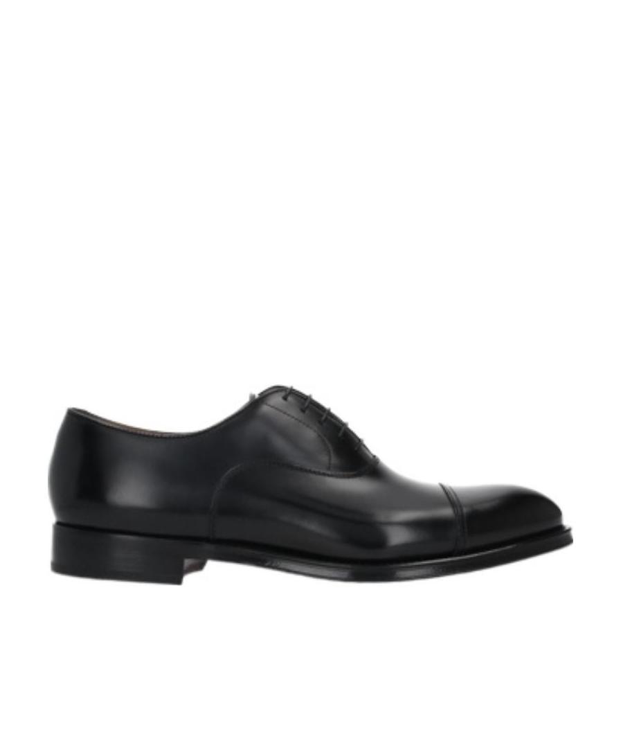 Doucal's Round-toe Lace-up Shoes In Black