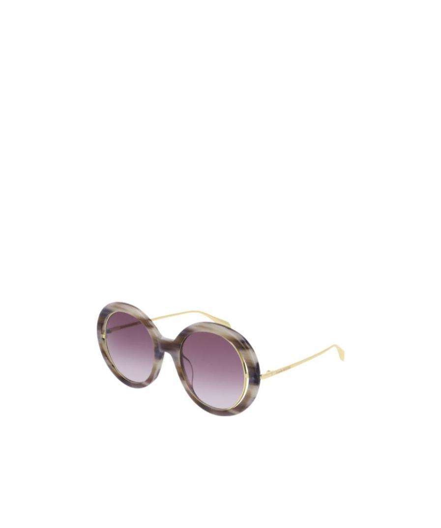 Alexander Mcqueen Logo Sunglasses In Multi